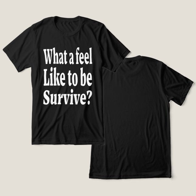 Surviver's Soul Tri-Blend Shirt (Design Front & Back)