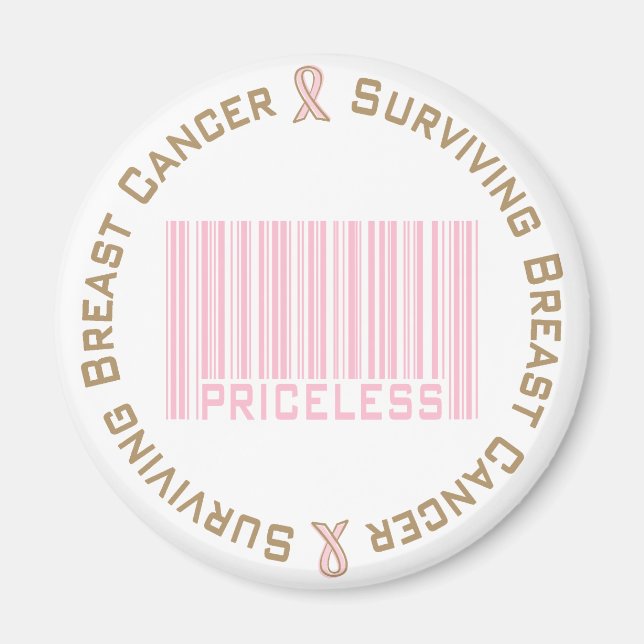 Surviving Breast Cancer Priceless Magnet (Front)