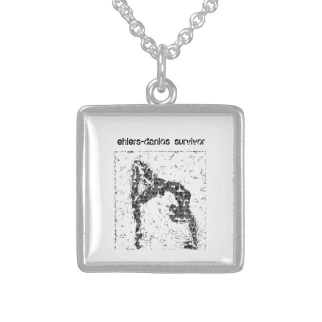Surviving Ehlers-Danlos Sterling Silver Sterling Silver Necklace (Front)