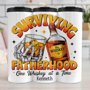 Surviving Fatherhood: Whiskey One At Time Thermal Tumbler