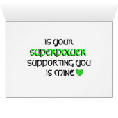 Surviving Lyme Disease Superpower Support Card (Inside Horizontal (Bottom))