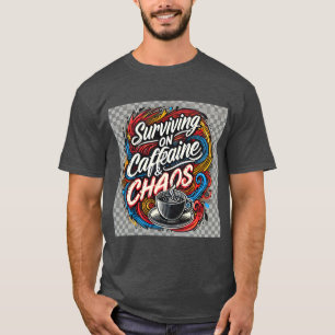 Surviving On Caffeine And Chaos T-Shirt