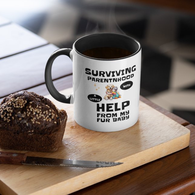 Surviving Parenthood with a Little Help Mug (Creator Uploaded)