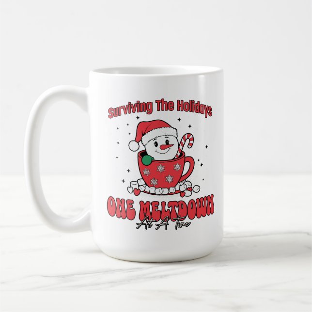Surviving the Holidays With Cheer and Coffee Mug (Left)