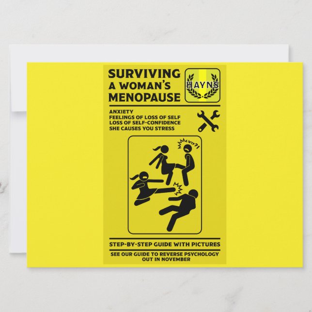 Surviving The Menopause Card (Front)