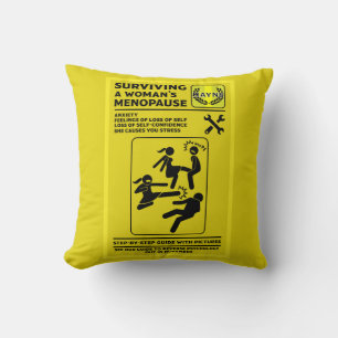 Surviving The Menopause Throw Pillow