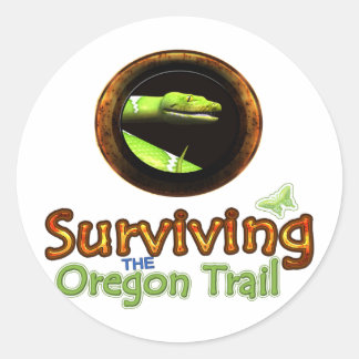 Surviving the Oregon Trail Classic Round Sticker