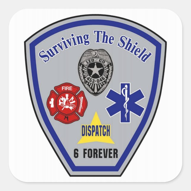 Surviving the Shield sticker (Front)