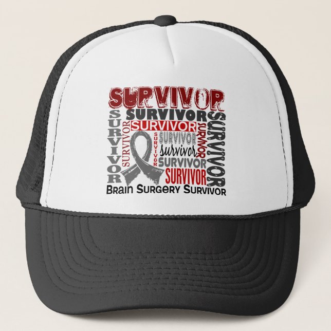 Survivor 10 Brain Surgery Trucker Hat (Front)
