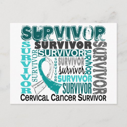 Survivor 10 Cervical Cancer Postcard