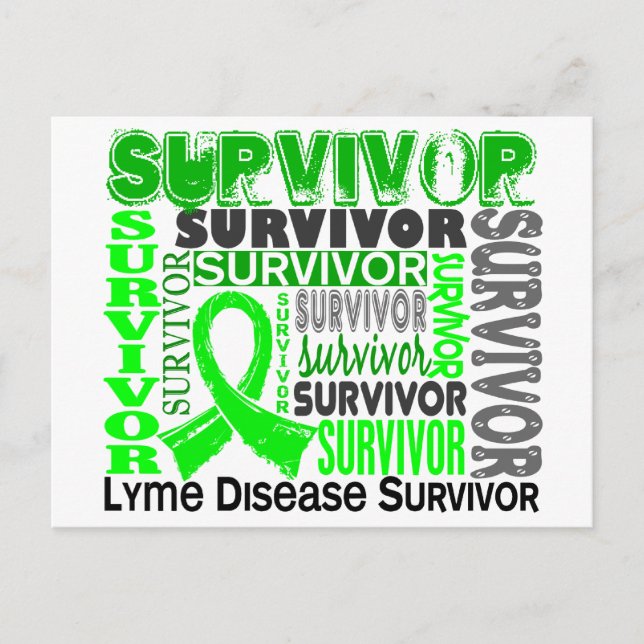Survivor 10 Lyme Disease Postcard (Front)