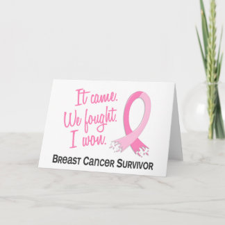 Survivor 11 Breast Cancer Card