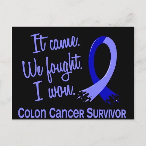 Survivor 11 Colon Cancer Postcard