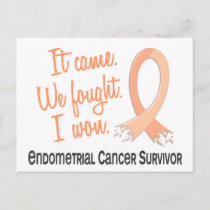 Survivor 11 Endometrial Cancer Postcard