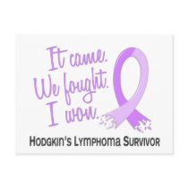 Survivor 11 Hodgkin's Lymphoma Postcard