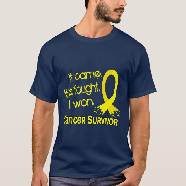 Survivor 11 Testicular Cancer T-Shirt (Front)