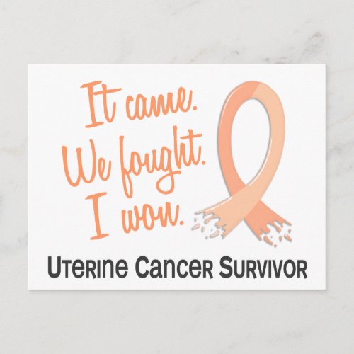 Survivor 11 Uterine Cancer Postcard