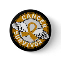 Survivor 14 Appendix Cancer Pinback Button