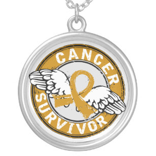 Survivor 14 Appendix Cancer Silver Plated Necklace