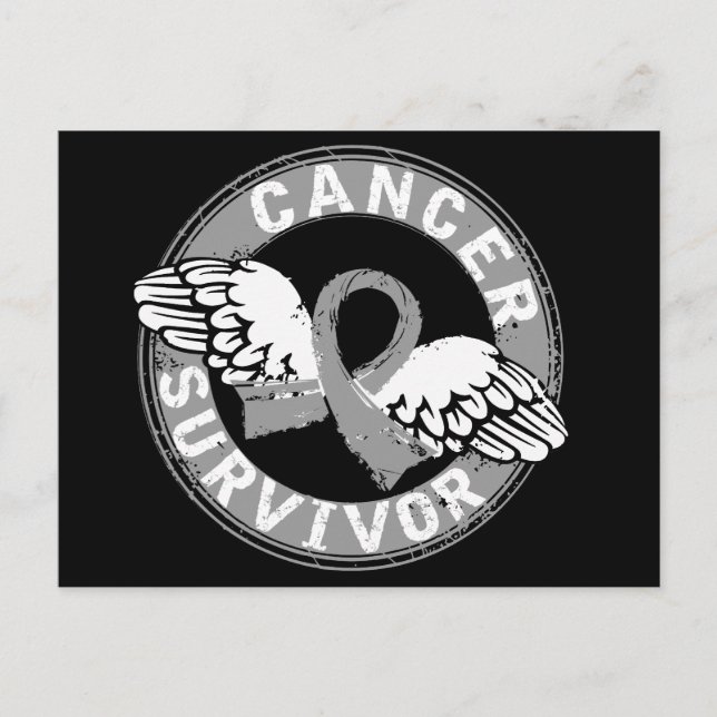 Survivor 14 Brain Cancer Postcard (Front)
