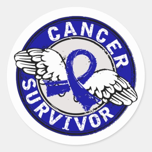 Survivor 14 Colon Cancer Classic Round Sticker