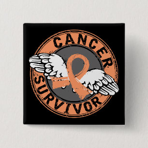 Survivor 14 Endometrial Cancer Button