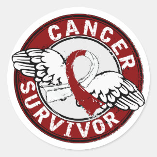 Survivor 14 Head and Neck Cancer Classic Round Sticker