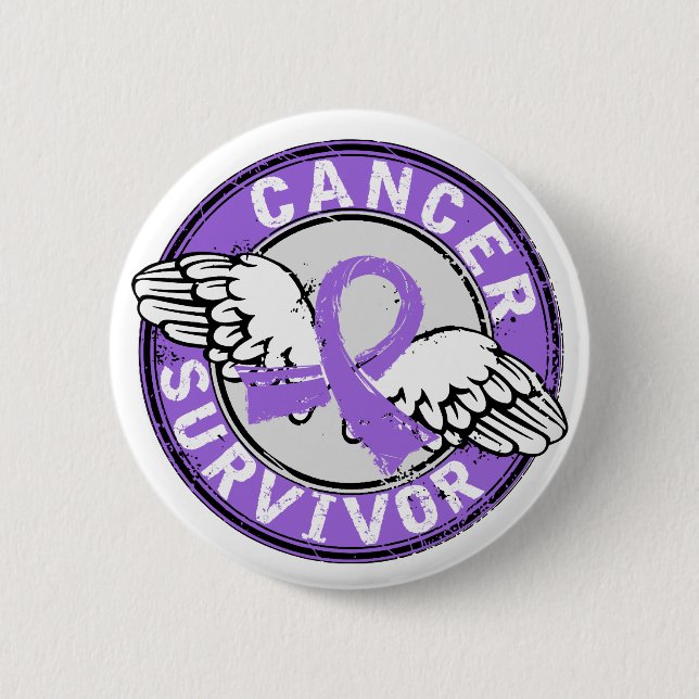 Survivor 14 Hodgkin's Lymphoma Button (Front)