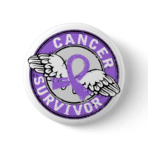 Survivor 14 Hodgkin's Lymphoma Button