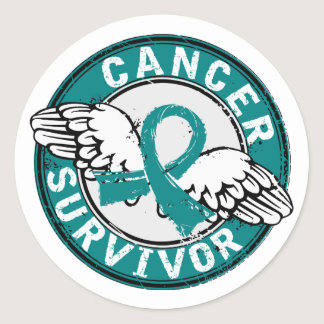 Survivor 14 Ovarian Cancer Classic Round Sticker