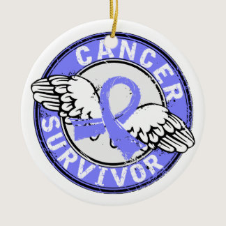 Survivor 14 Prostate Cancer Ceramic Ornament