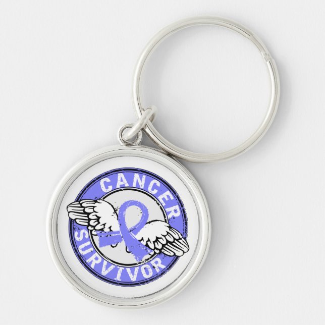 Survivor 14 Prostate Cancer Keychain (Front)