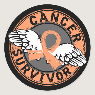 Survivor 14 Uterine Cancer Classic Round Sticker