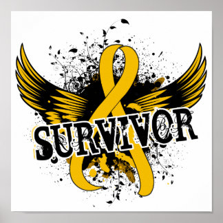 Survivor 16 Childhood Cancer Poster