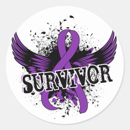 Survivor 16 Pancreatic Cancer Classic Round Sticker