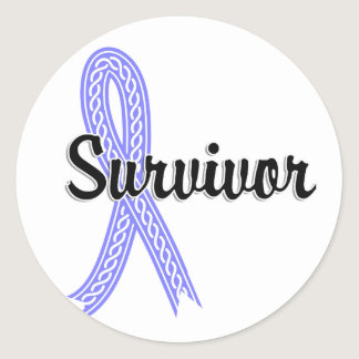 Survivor 17 Prostate Cancer Classic Round Sticker