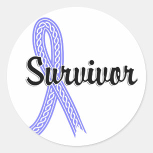 Survivor 17 Prostate Cancer Classic Round Sticker