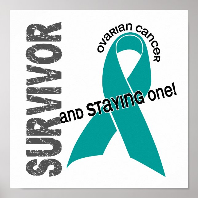 Survivor 1 Ovarian Cancer Poster (Front)