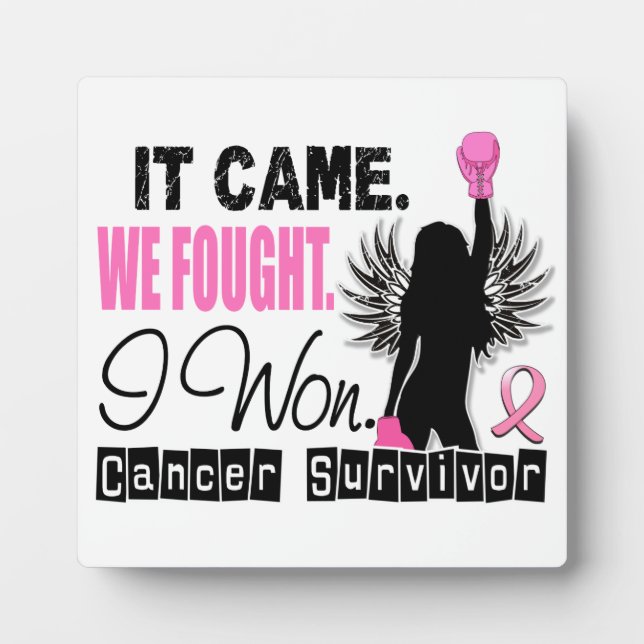 Survivor 22 Breast Cancer Plaque (Front)