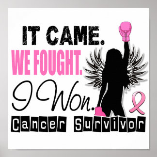 Survivor 22 Breast Cancer Poster