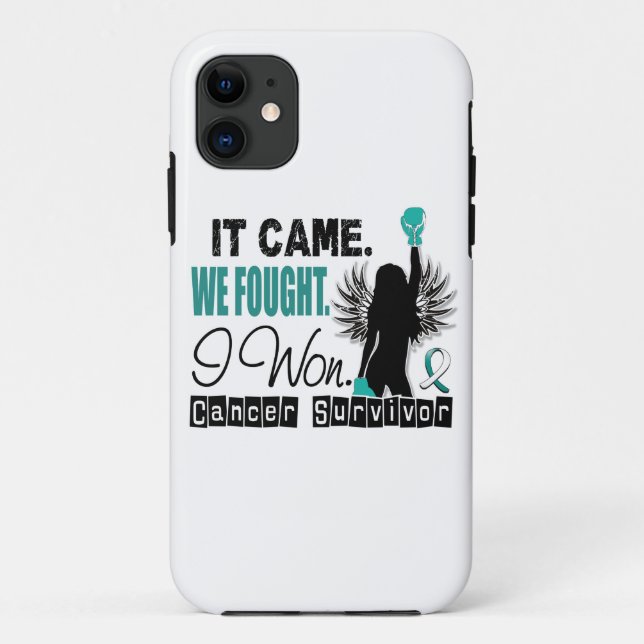 Survivor 22 Cervical Cancer Case-Mate iPhone Case (Back)