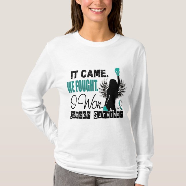Survivor 22 Cervical Cancer T-Shirt (Front)