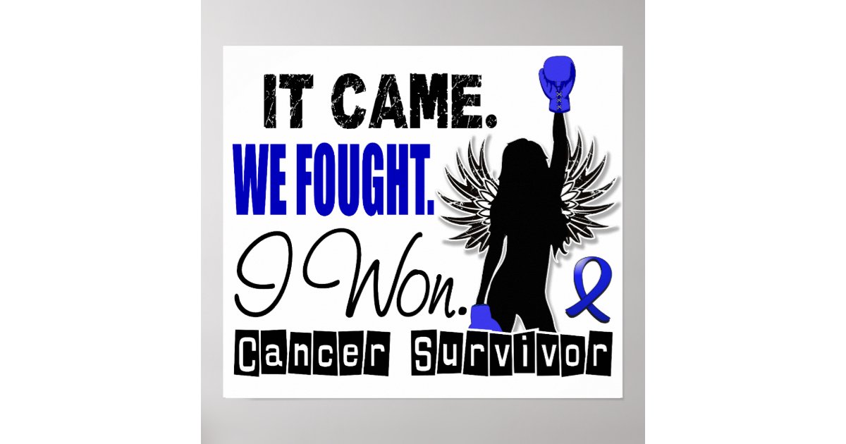 Survivor 22 Colon Cancer Poster