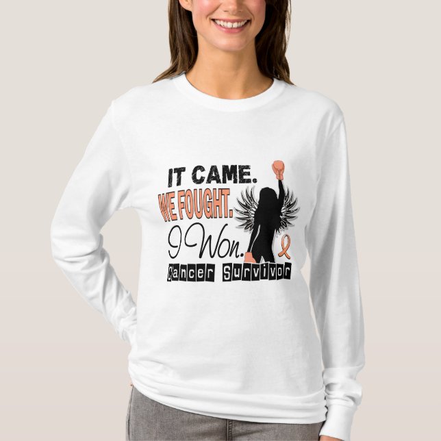 Survivor 22 Endometrial Cancer T-Shirt (Front)