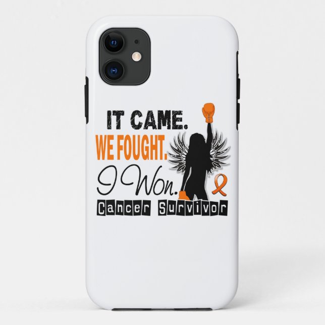 Survivor 22 Leukemia Case-Mate iPhone Case (Back)