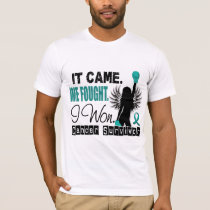 Survivor 22 Ovarian Cancer T-Shirt