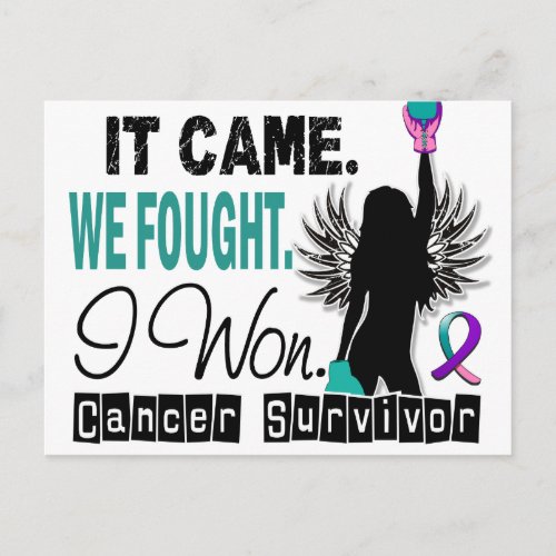 Survivor 22 Thyroid Cancer Postcard