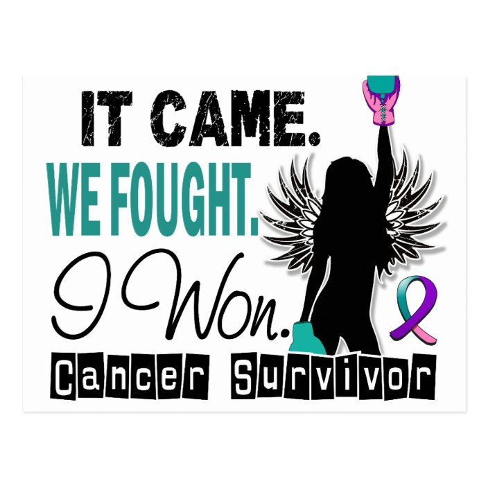 Survivor 22 Thyroid Cancer Postcard