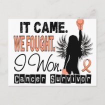 Survivor 22 Uterine Cancer Postcard