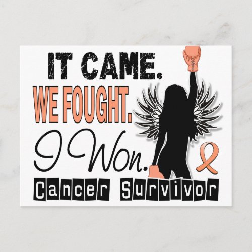 Survivor 22 Uterine Cancer Postcard